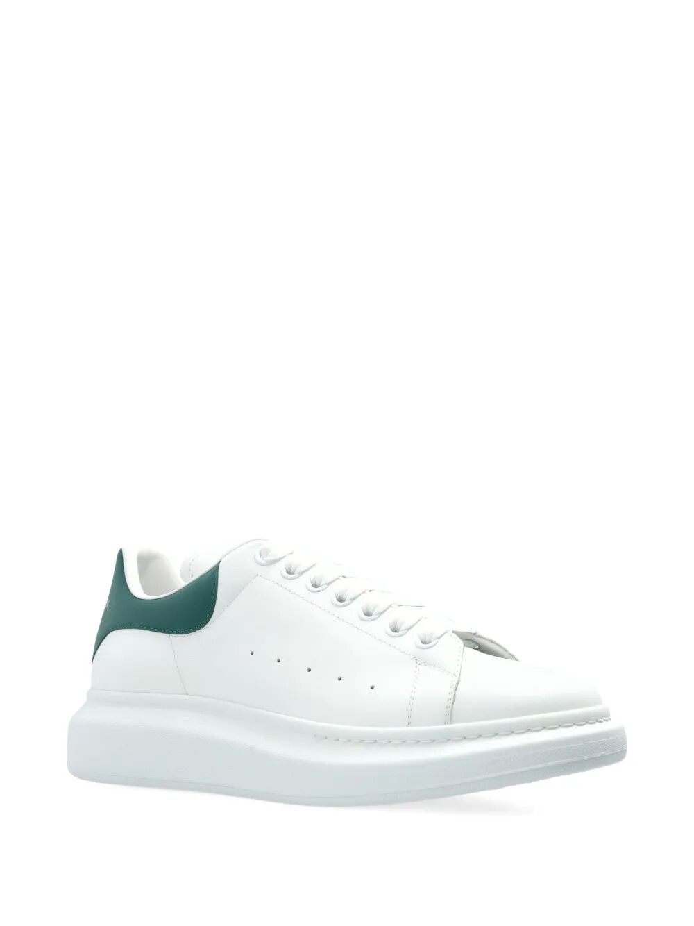Alexander Mcqueen Men Oversized Sneakers In White/Green
