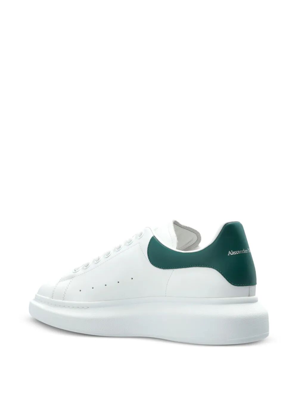 Alexander Mcqueen Men Oversized Sneakers In White/Green
