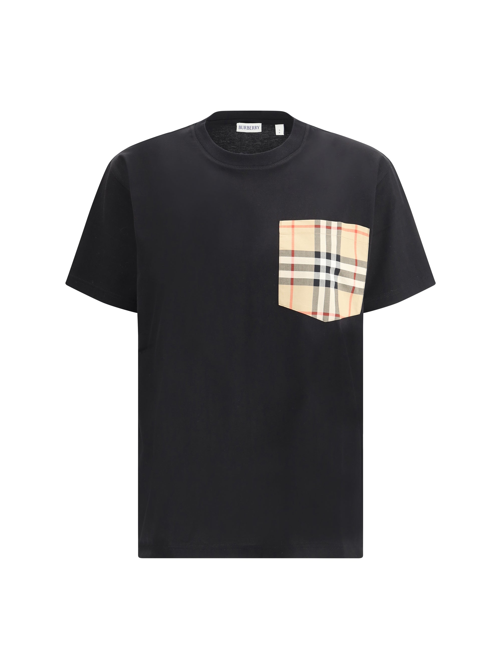 Burberry Women Archive Check Pocket T-Shirt