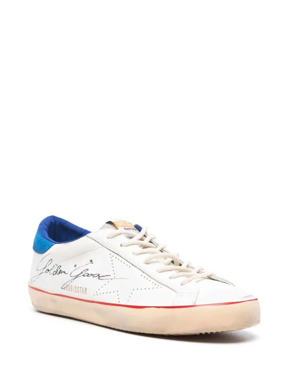 Golden Goose Men "Super Star" Leather Upper With Signature Suede Tongue And Heel Skate Star Sneakers