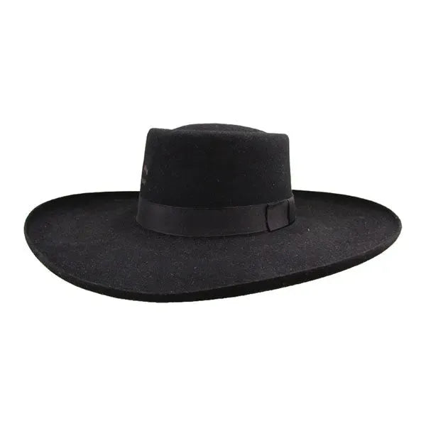 Charlie 1 Horse Tattoos & Scars - (3X) Wool Felt Cowboy Hat Black