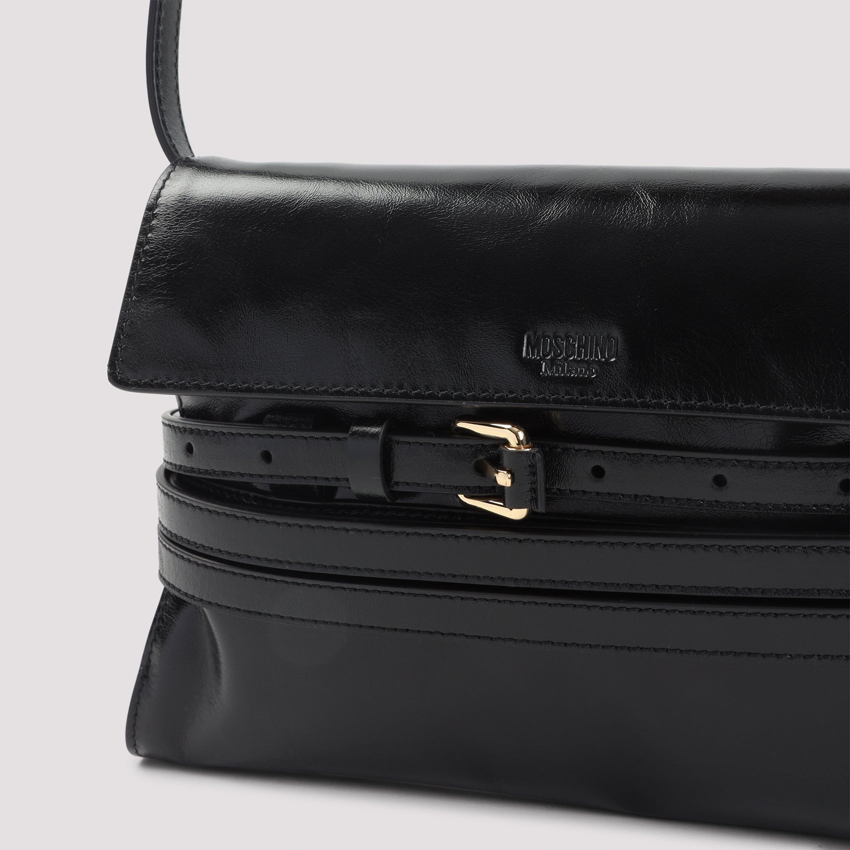 Moschino Leather Shoulder Bag Women