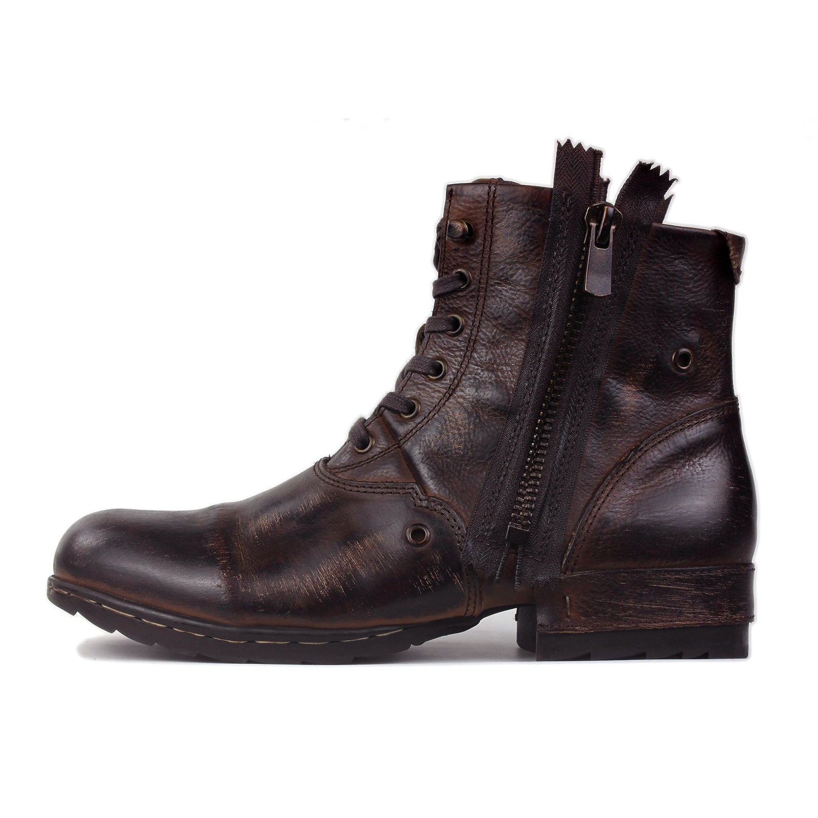 Men's Leather Ankle Boots OS-5008-8-E-F