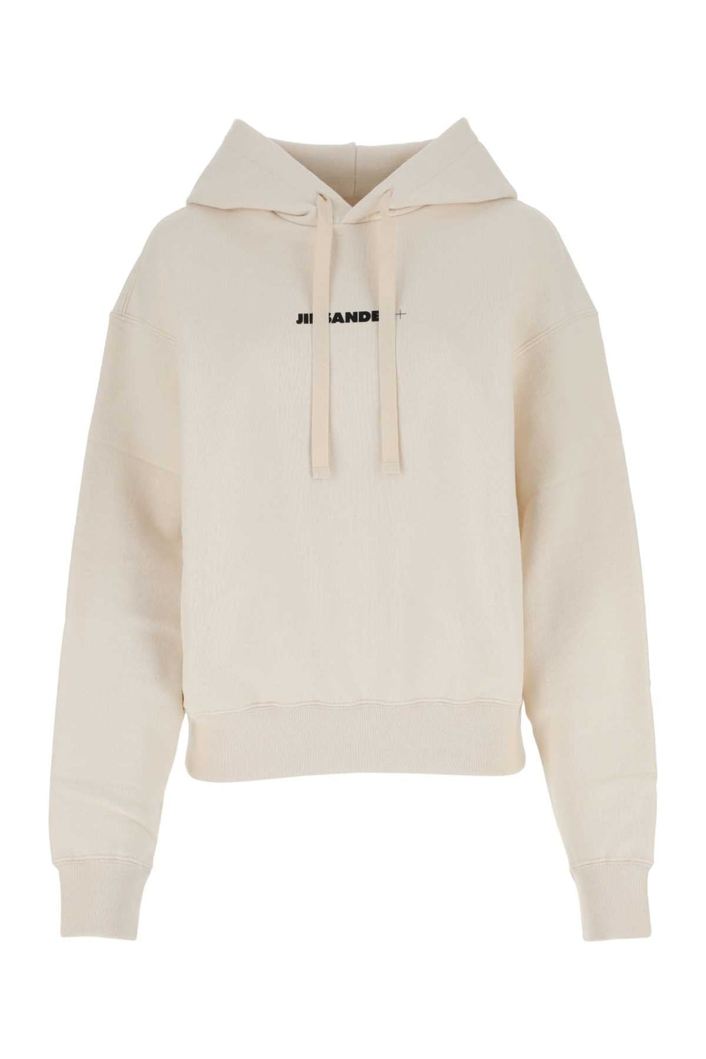 Jil Sander Women Ivory Cotton Oversize Sweatshirt