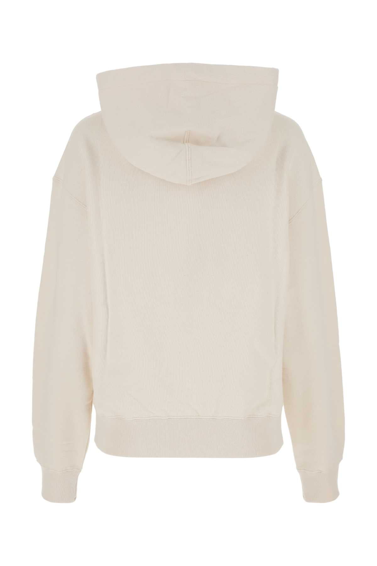 Jil Sander Women Ivory Cotton Oversize Sweatshirt