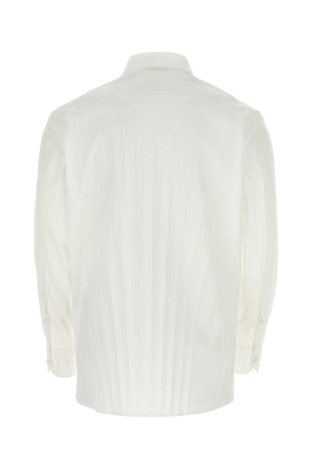 Valentino Garavani Men White Tech Nylon Oversize Shirt