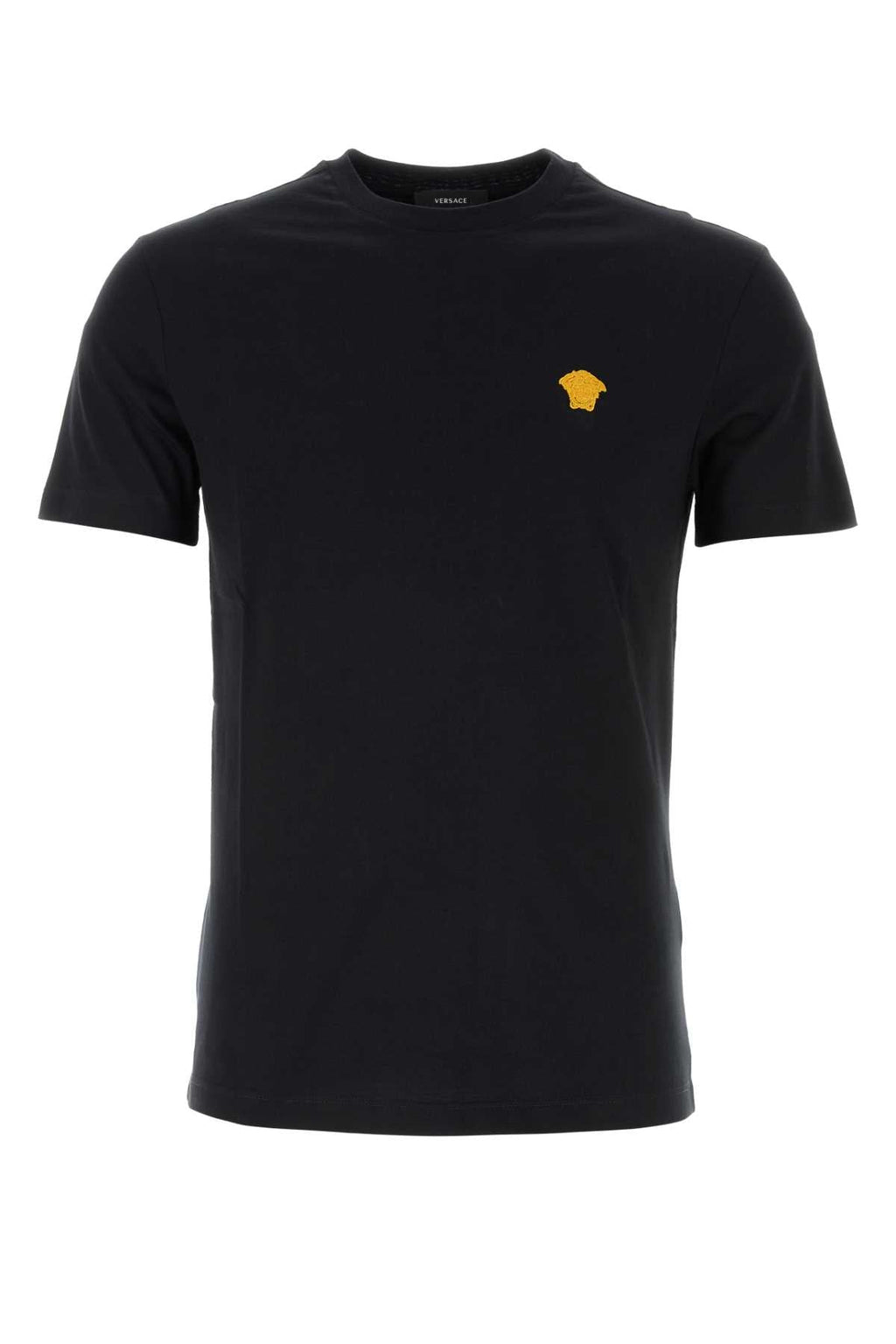 Versace Men Black Cotton T-Shirt