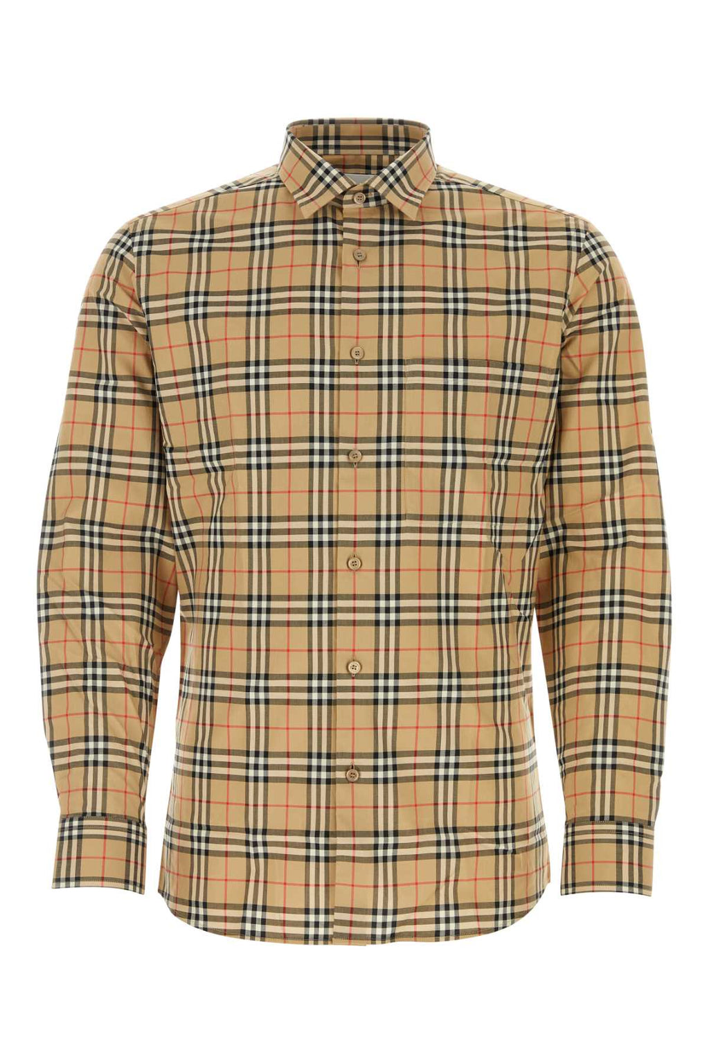 Burberry Men Embroidered Poplin Shirt