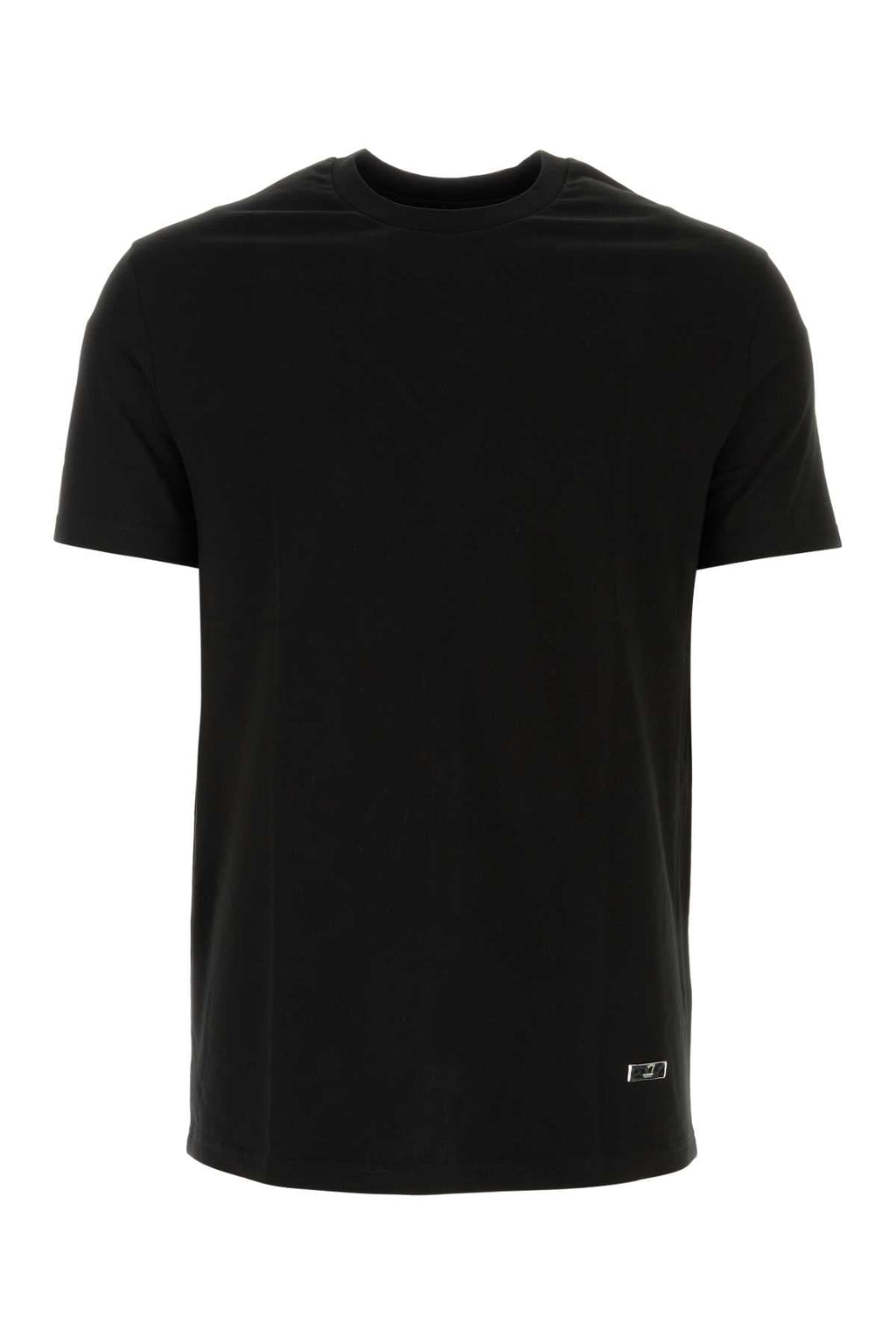 Jil Sander Men Black Cotton T-Shirt