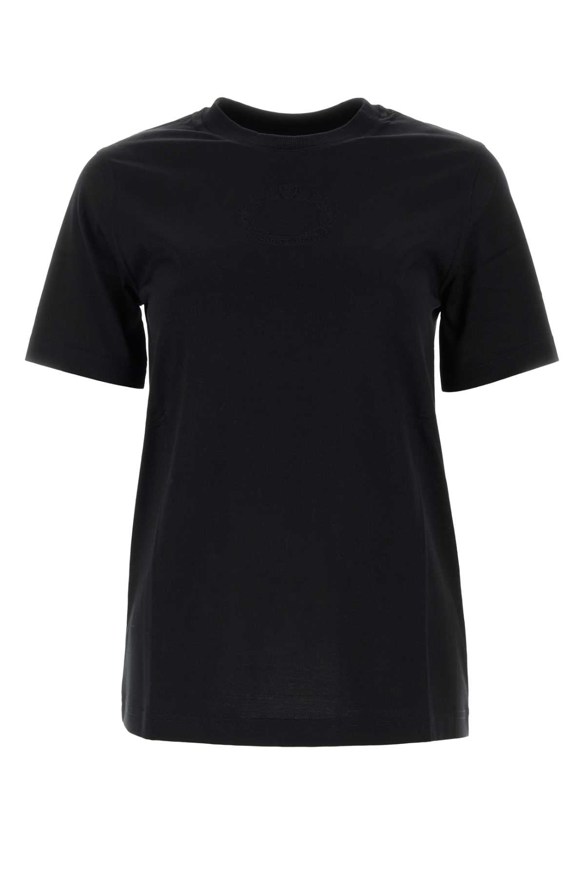 Burberry Women Black Cotton T-Shirt