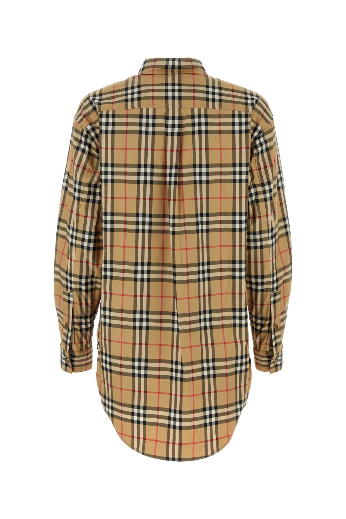 Burberry Women Embroidered Stretch Cotton Shirt