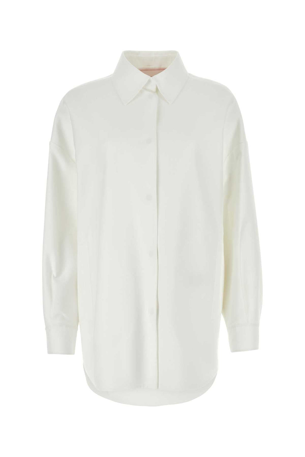 Valentino Garavani Women White Cotton Blend Oversize Shirt