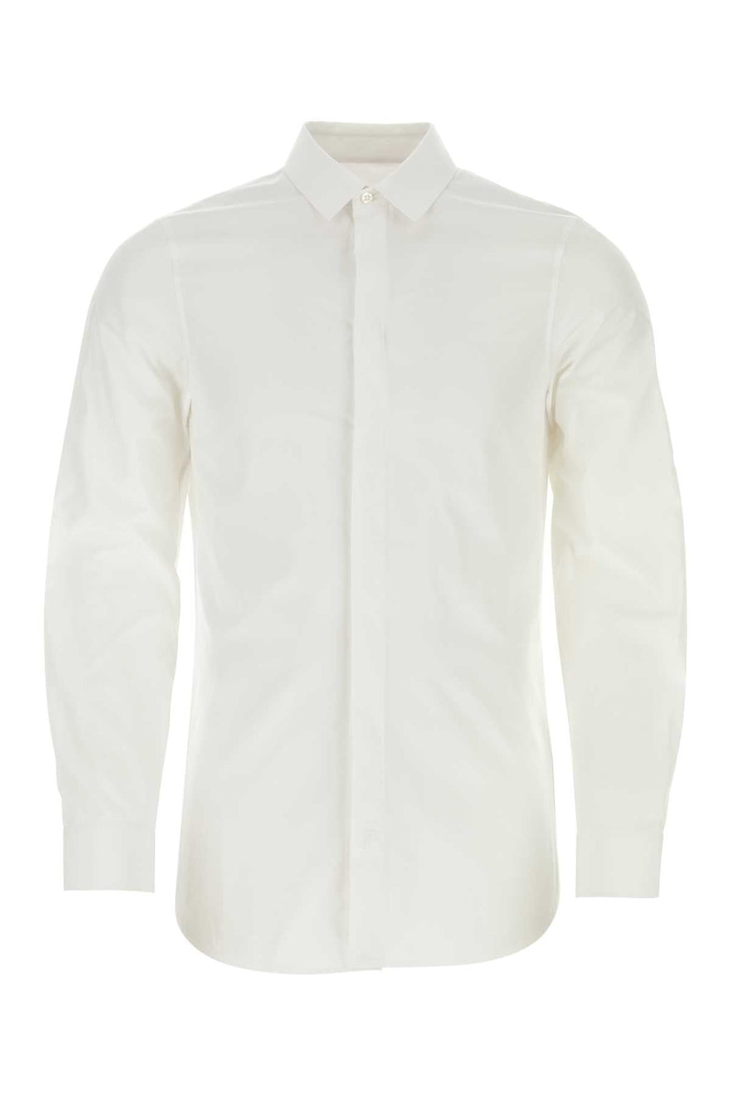 Jil Sander Men White Poplin Shirt