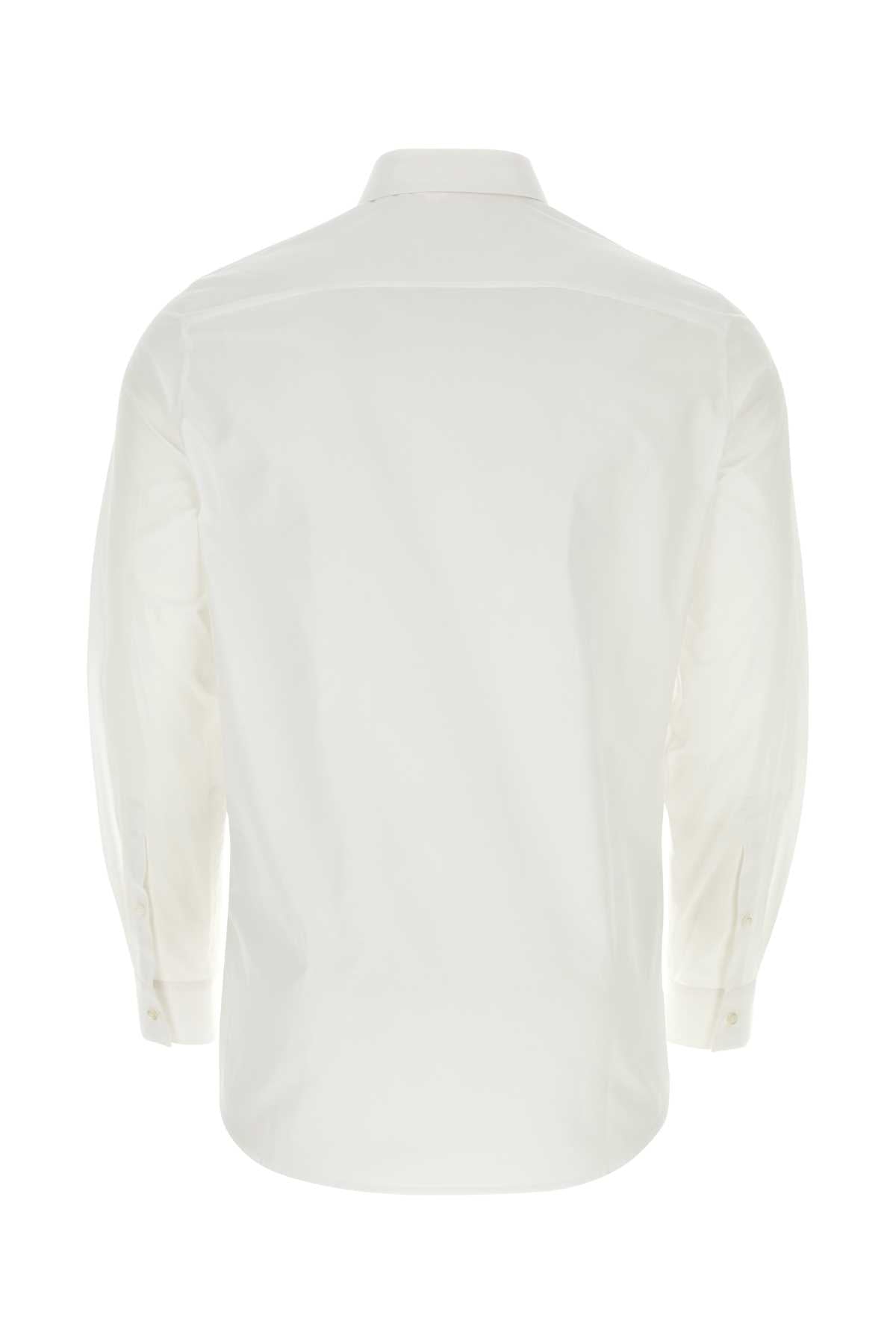 Jil Sander Men White Poplin Shirt