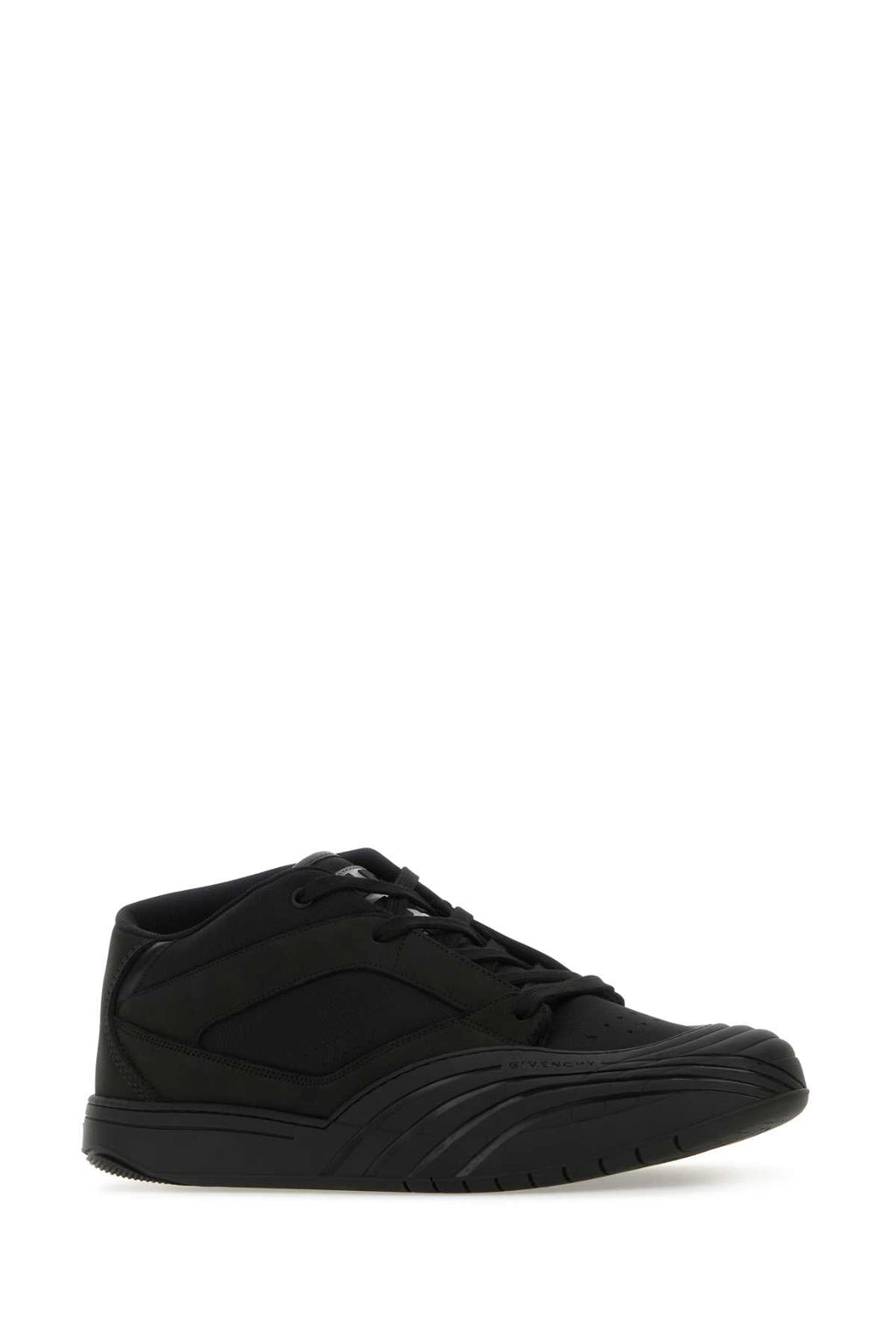 Givenchy Men Black Fabric And Leather Skate Sneakers