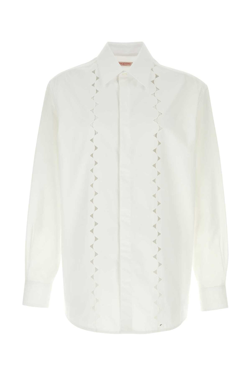 Valentino Garavani Men White Poplin Shirt