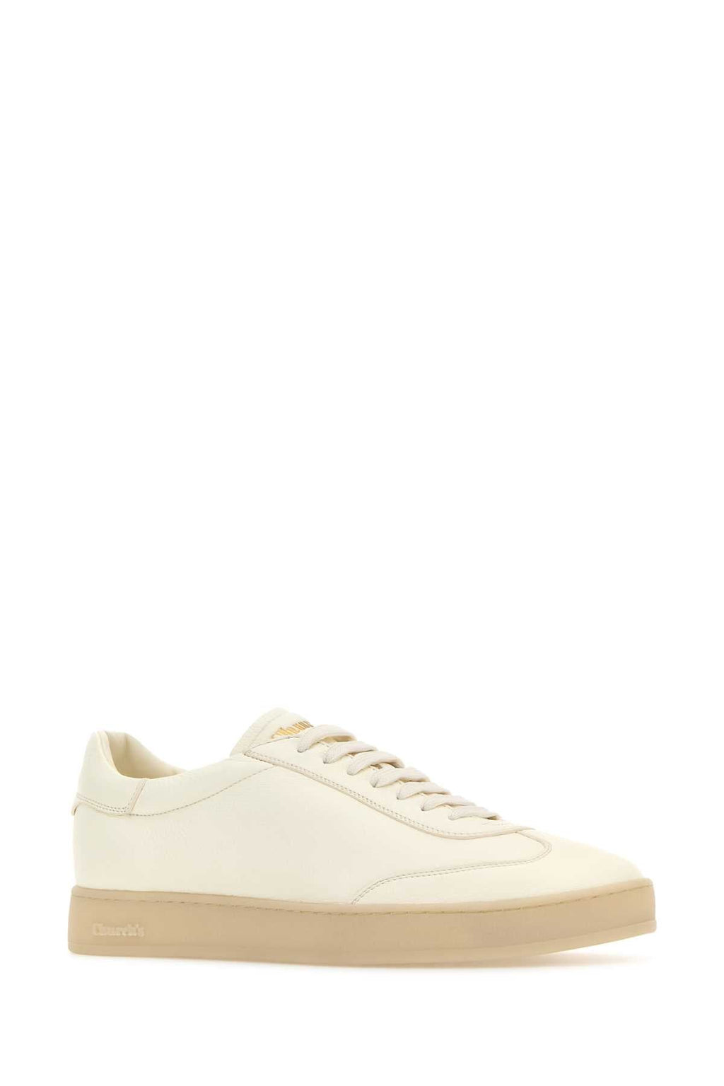 Church's Men Ivory Leather Largs 2 Sneakers