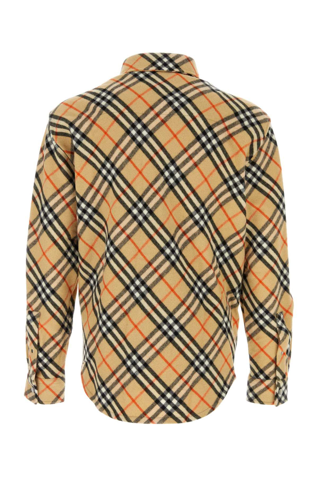 Burberry Men Embroidered Flannel Shirt