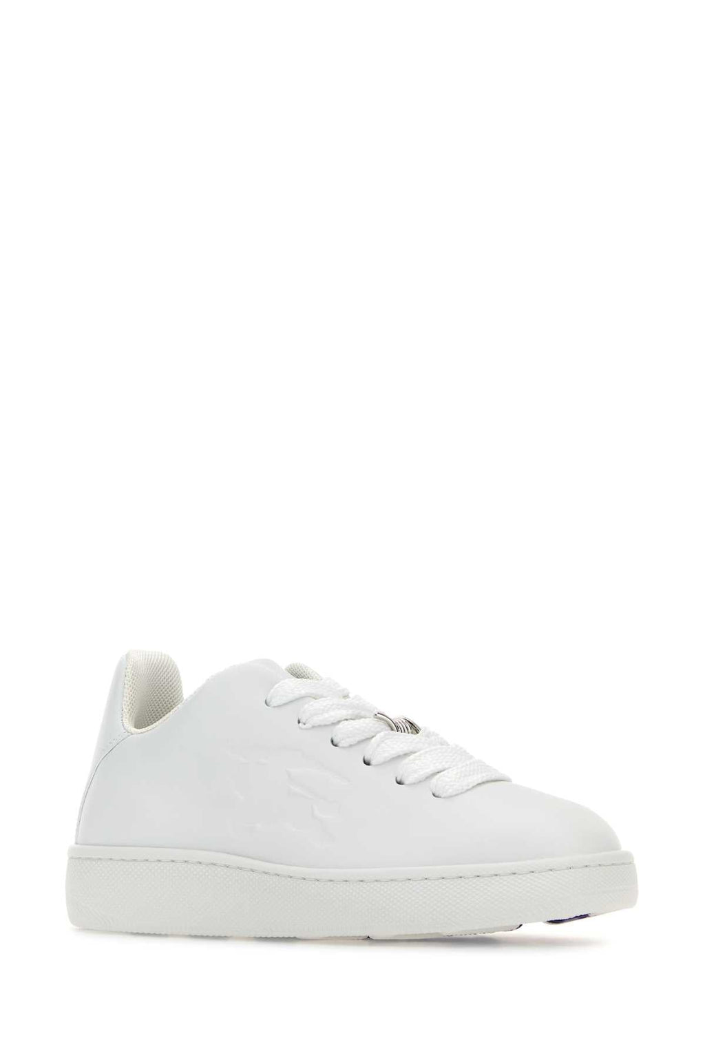 Burberry Women White Leather Sneakers