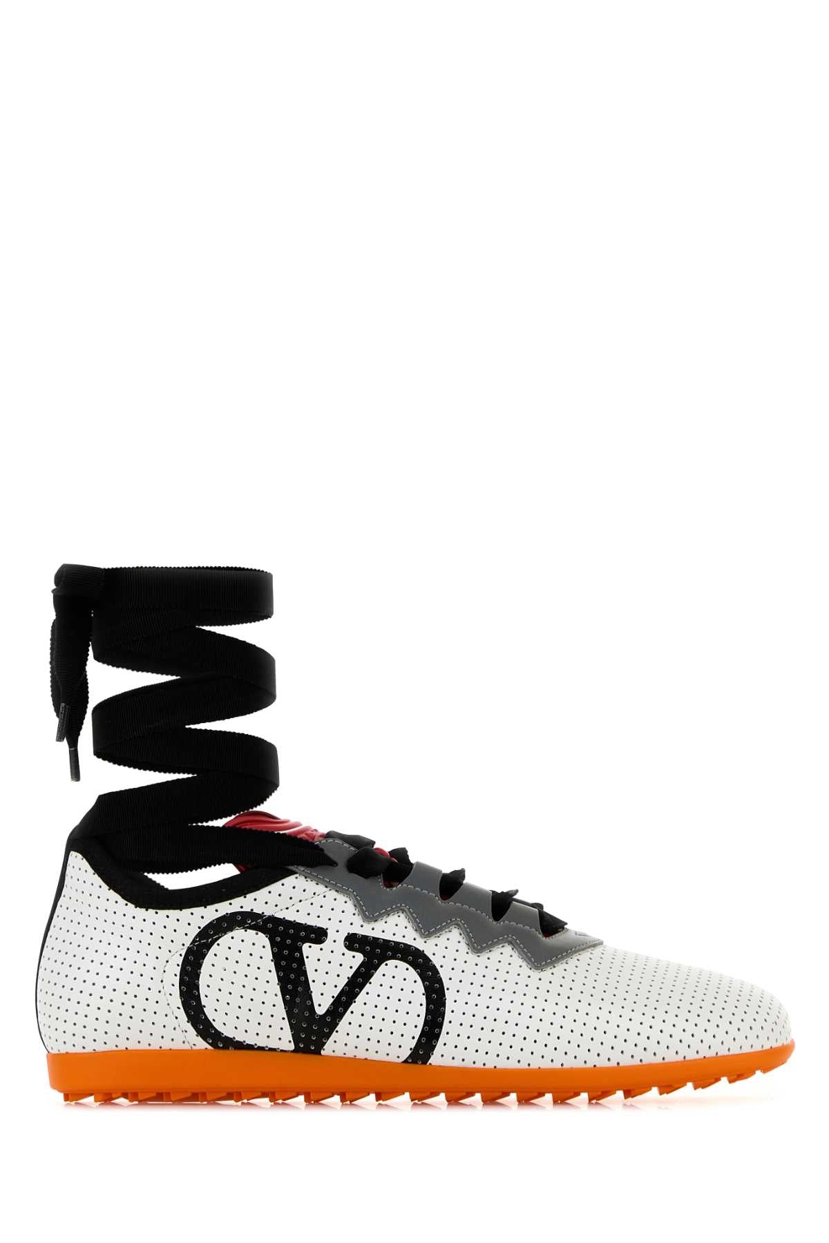 Valentino Garavani Women White Nappa Leather Chromathon Sneakers