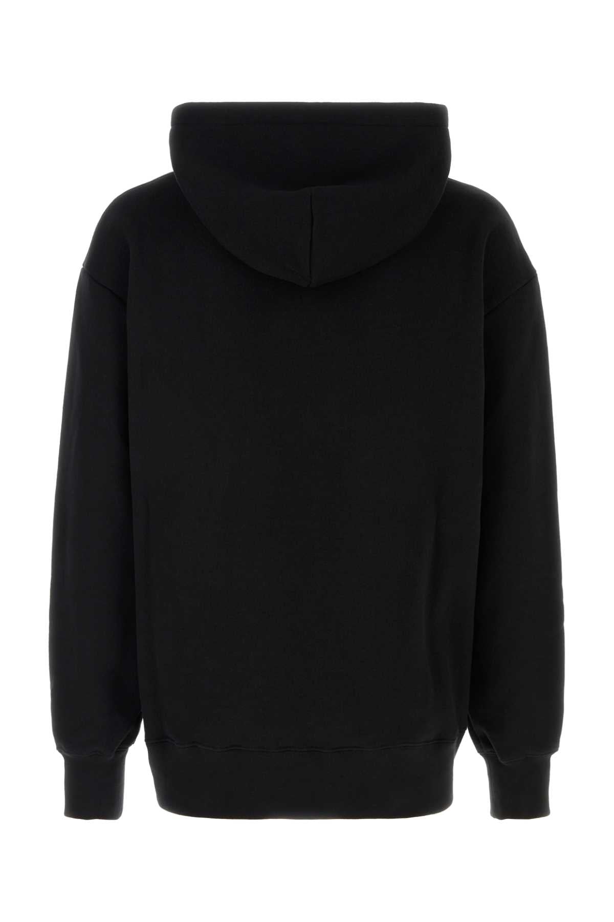 Valentino Garavani Men Black Cotton Sweatshirt