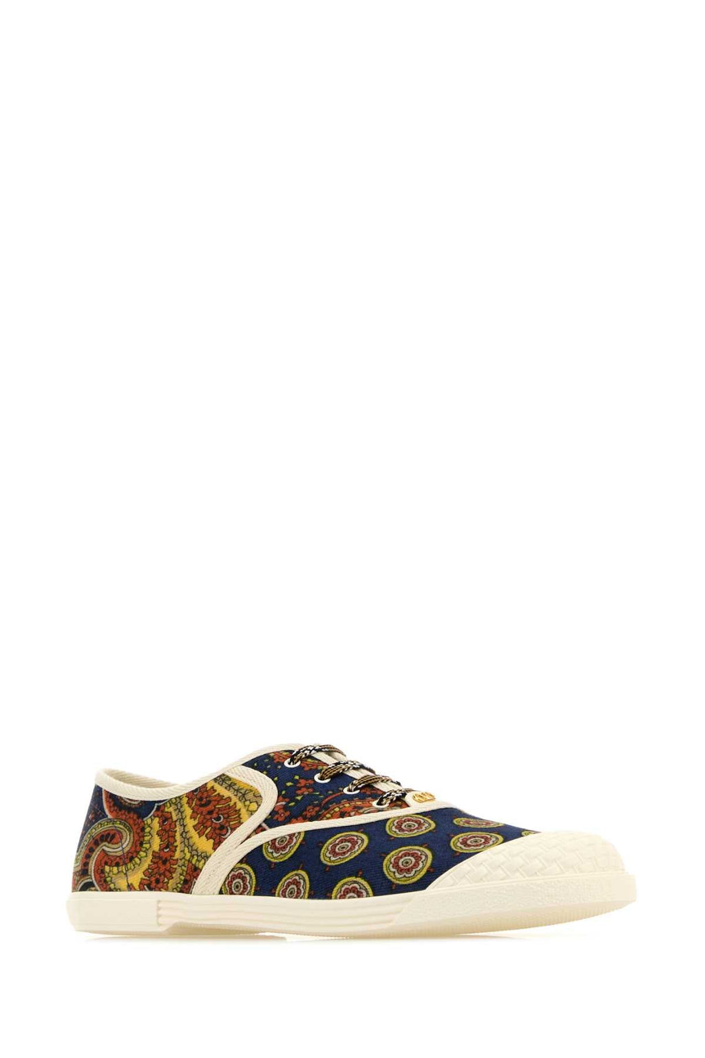 Valentino Garavani Men Printed Fabric Bay By Bay Sneakers