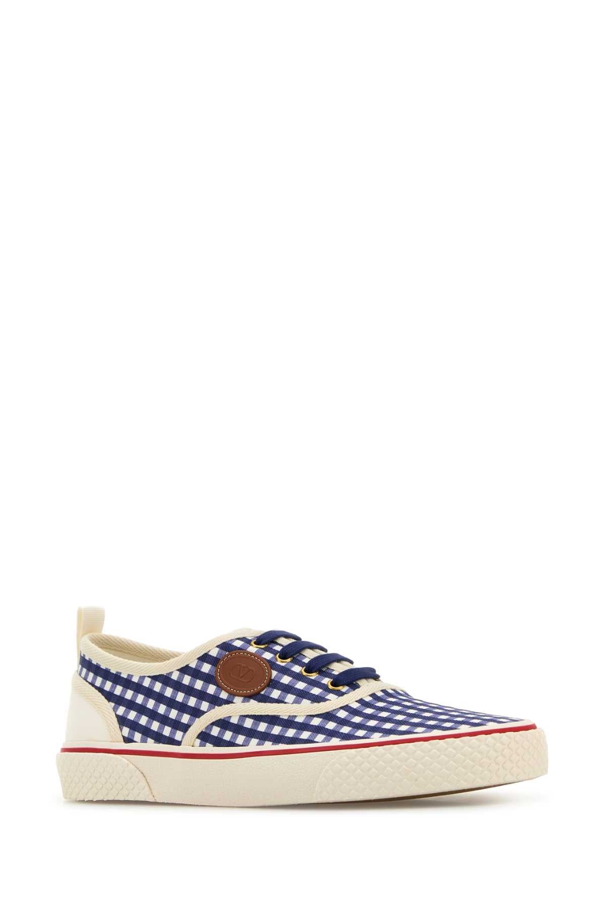 Valentino Garavani Men Printed Canvas Nojoke Sneakers