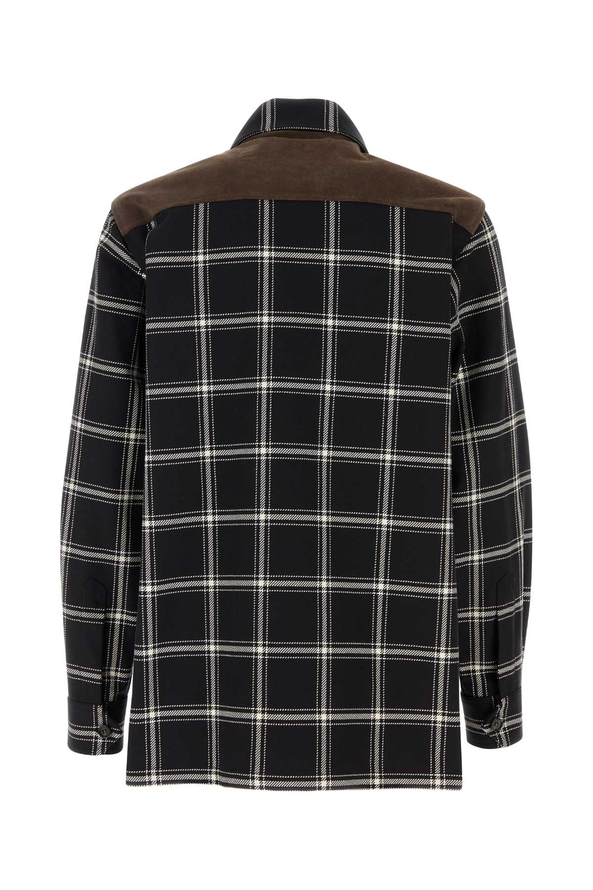 Alexander Mcqueen Men Embroidered Cotton Shirt