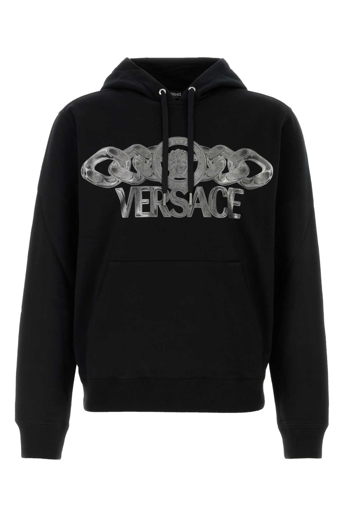 Versace Men Black Cotton Sweatshirt