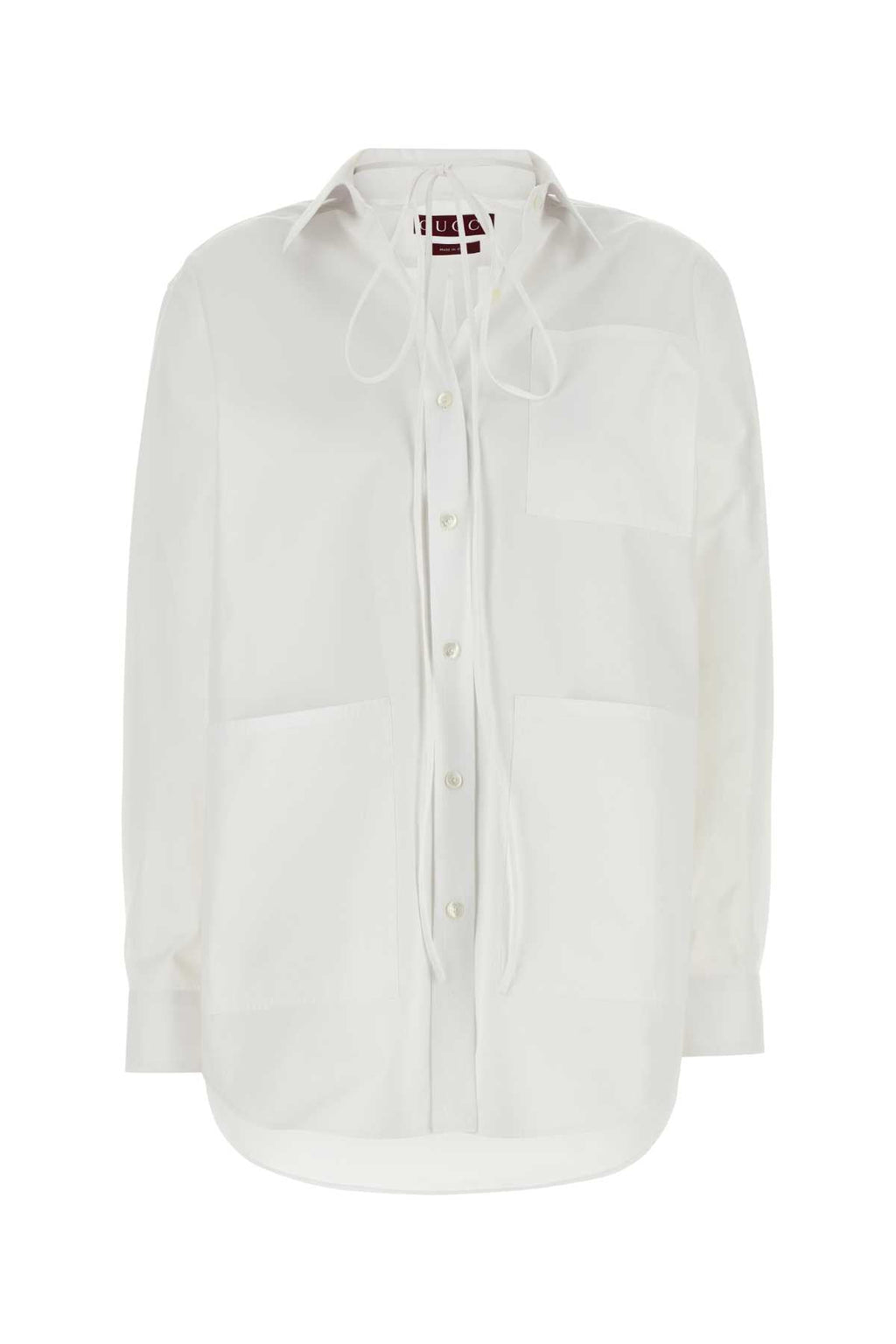 Gucci Women White Poplin Shirt