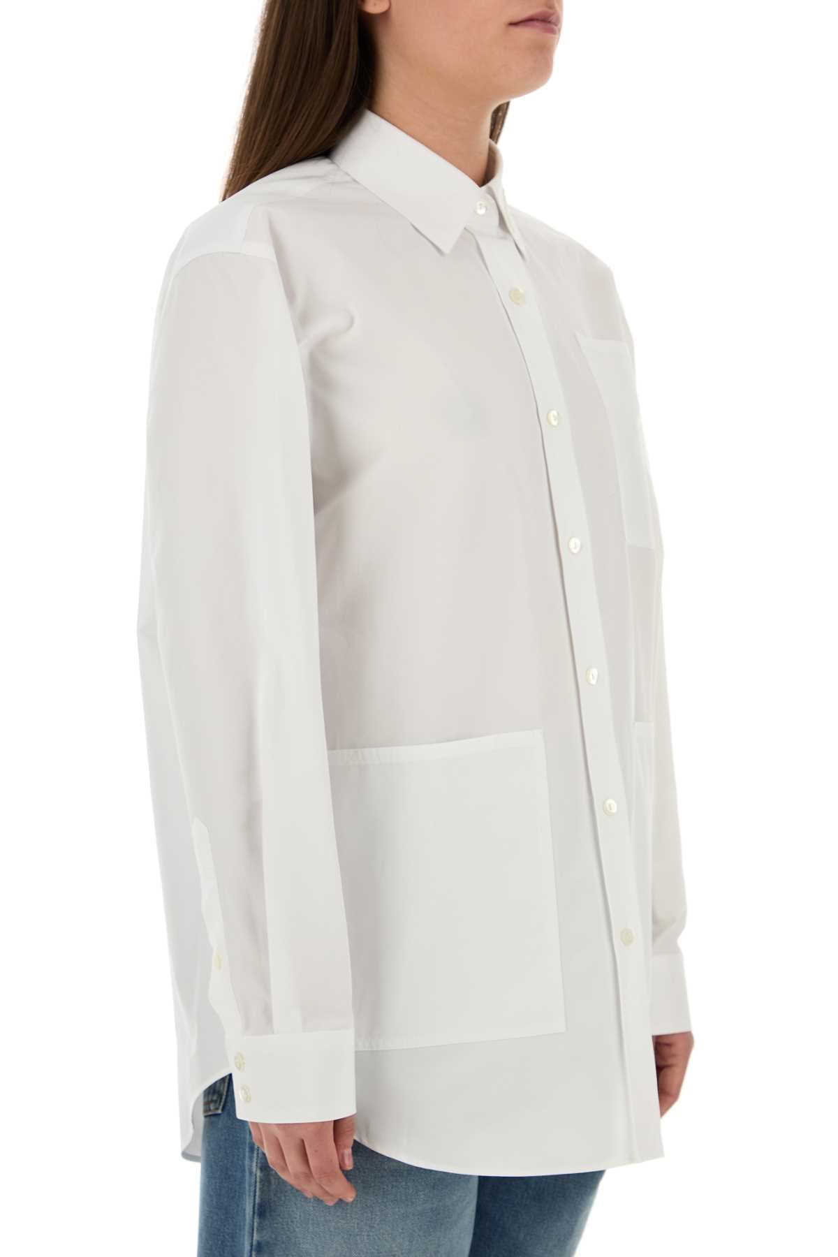 Gucci Women White Poplin Shirt