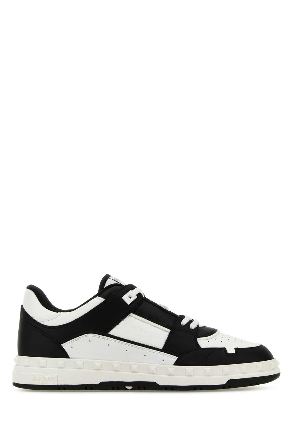 Valentino Garavani Men Two-Tone Leather Freedots Sneakers