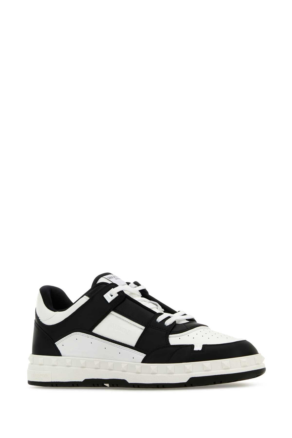 Valentino Garavani Men Two-Tone Leather Freedots Sneakers