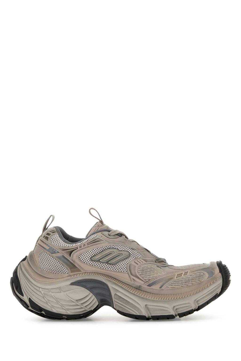 Balenciaga Men Cappuccino Mesh And Rubber 6Xl Sneakers