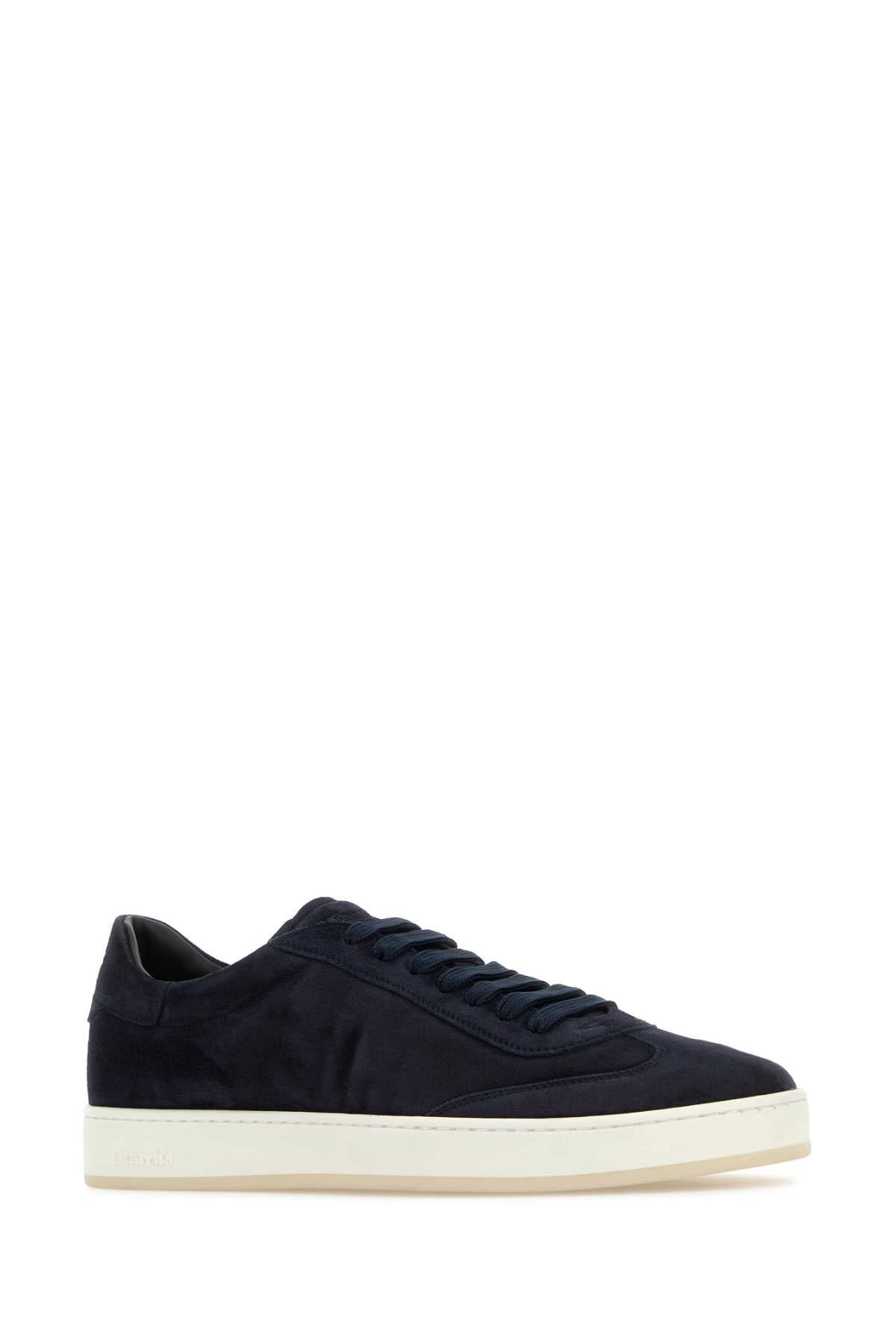 Church's Men Navy Blue Suede Largs 2 Sneakers