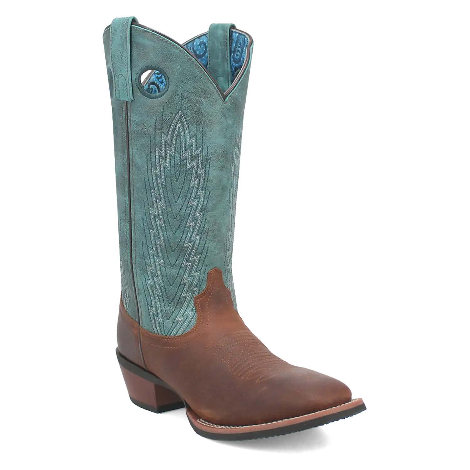 Laredo Sable - Women's Leather Cowgirl Boots Turquoise Regular