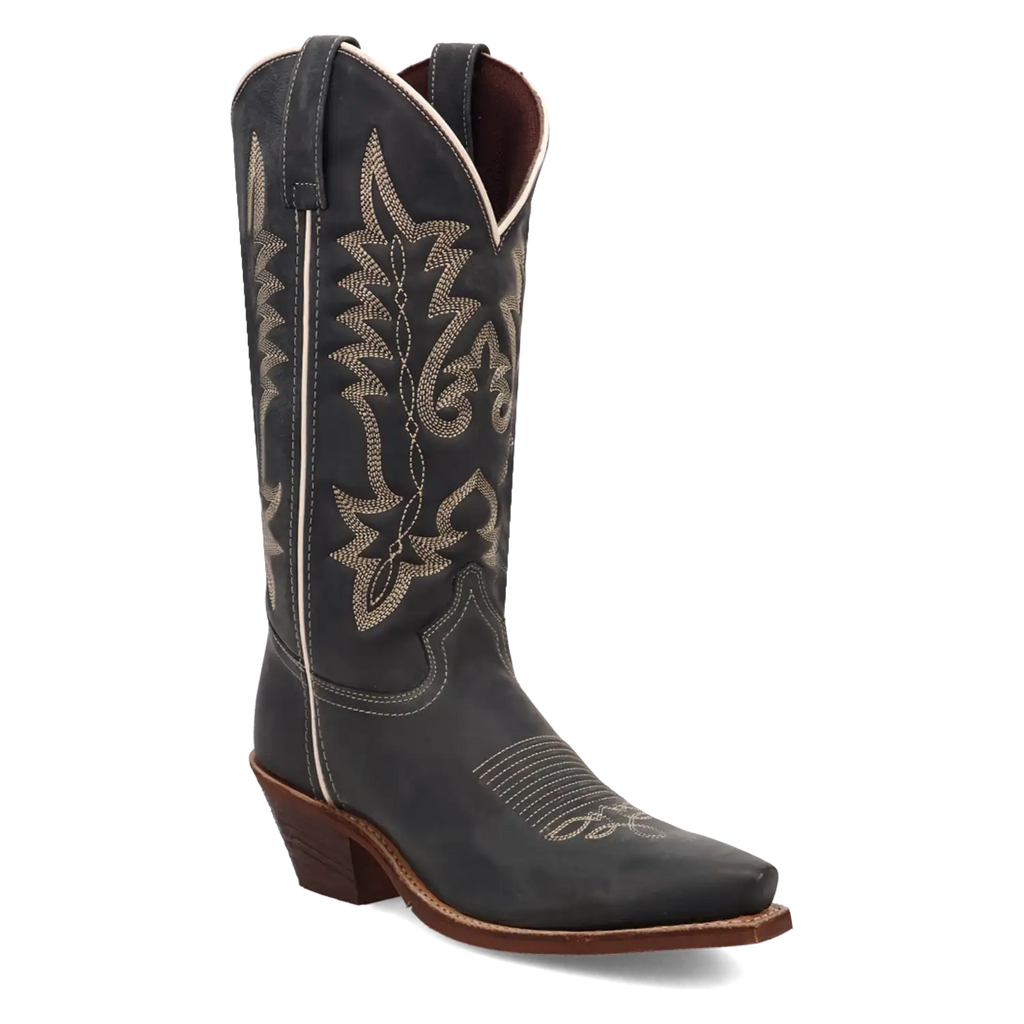 Laredo Carly - Women's Leather Cowgirl Boots Navy Regular