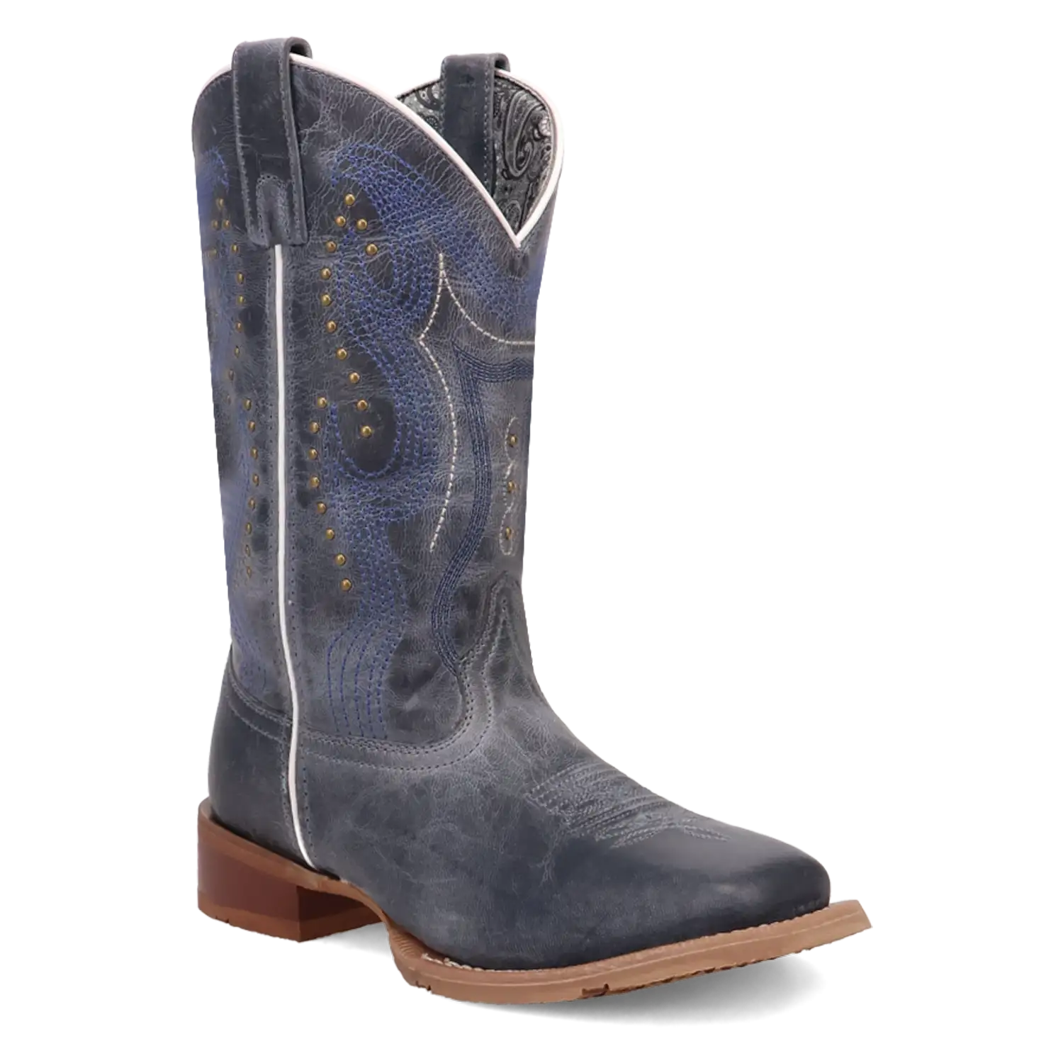Laredo Chic - Women's Leather Cowgirl Boots Blue Regular