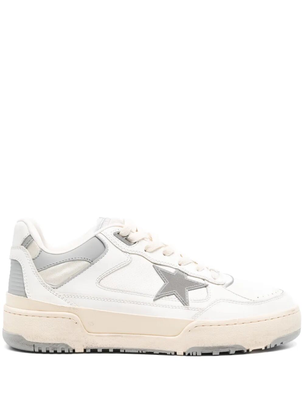 Golden Goose Men "Forty Two" Leather Upper Toe Heel And Spur Rubber Star Sneakers