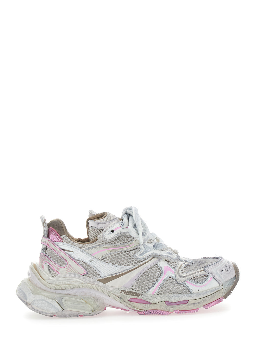 Balenciaga Women 'Runner 2.0' Multicolor Low Top Sneakers With Runner Logo In Tech Fabric Woman