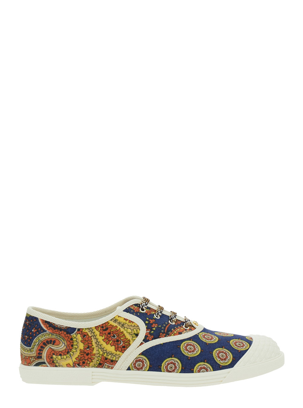 Valentino Garavani Men Multicolor Low Top Sneakerswith All-Over Floral Print In Cotton Man