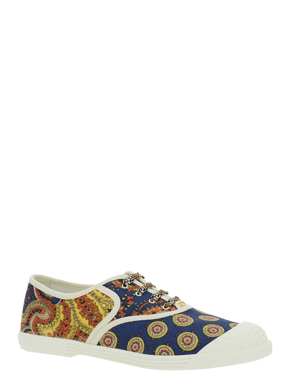 Valentino Garavani Men Multicolor Low Top Sneakerswith All-Over Floral Print In Cotton Man