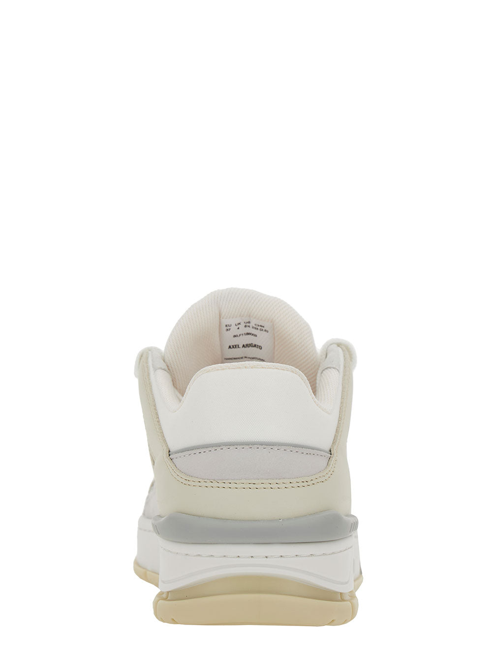 Axel Arigato Women 'Area Lo' White And Beige Sneakers With Logo Detail In Leather Blend Woman