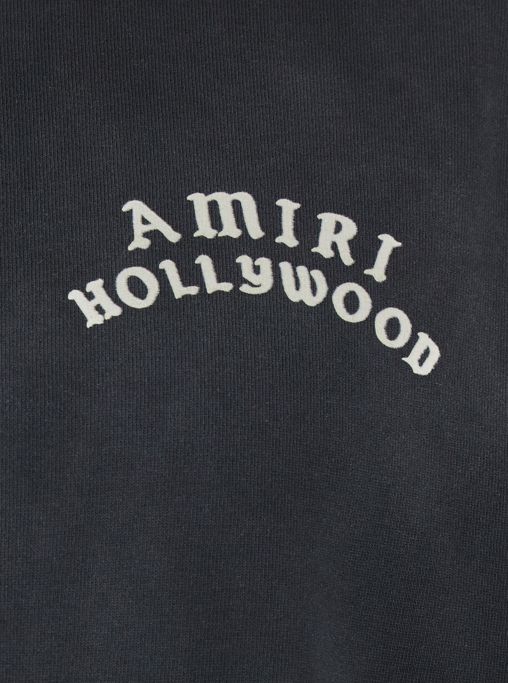 Amiri Men Black Crewneck T-Shirt With Logo Lettering On Front And Rear In Cotton Man