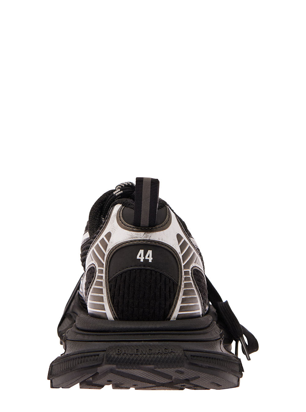 Balenciaga Men '3Xl' Black Low Top Sneakers With Logo Detail In Tech Fabric Man