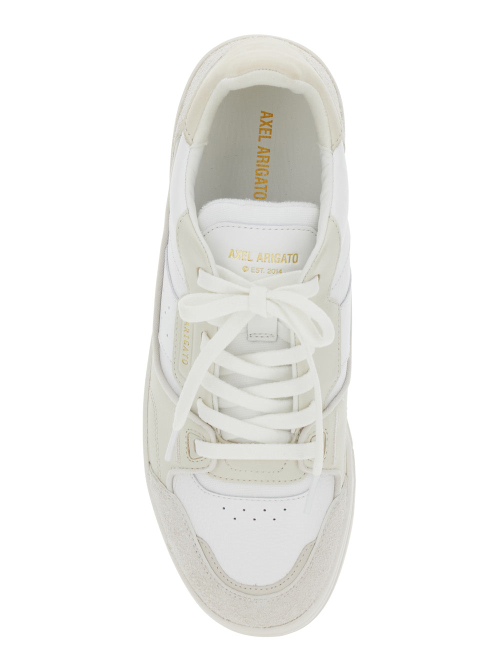 Axel Arigato Men 'Clay' Beige Sneakers With Suede Panels And Logo Patch On The Tongue In Leather Man