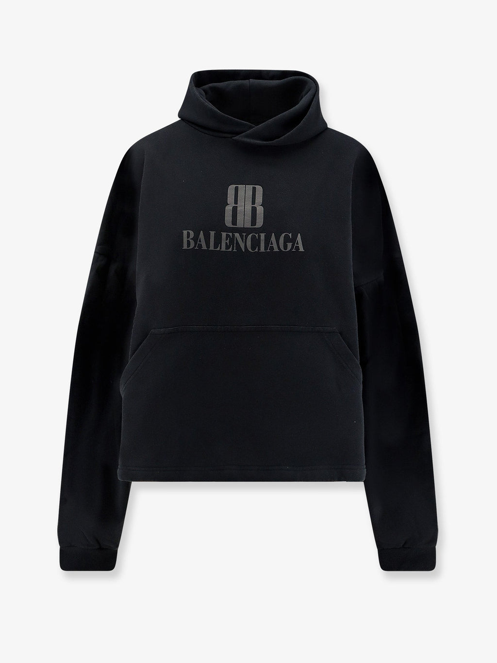 Balenciaga Women Cropped Cotton Sweatshirt