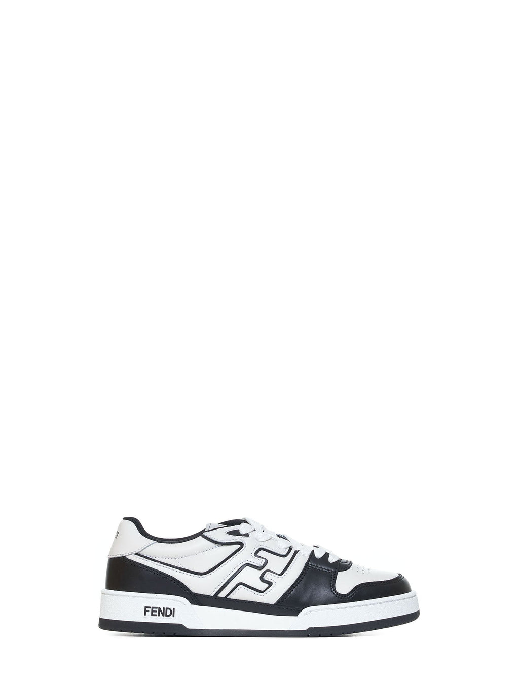 Fendi Men Fendi Match Leather Sneakers