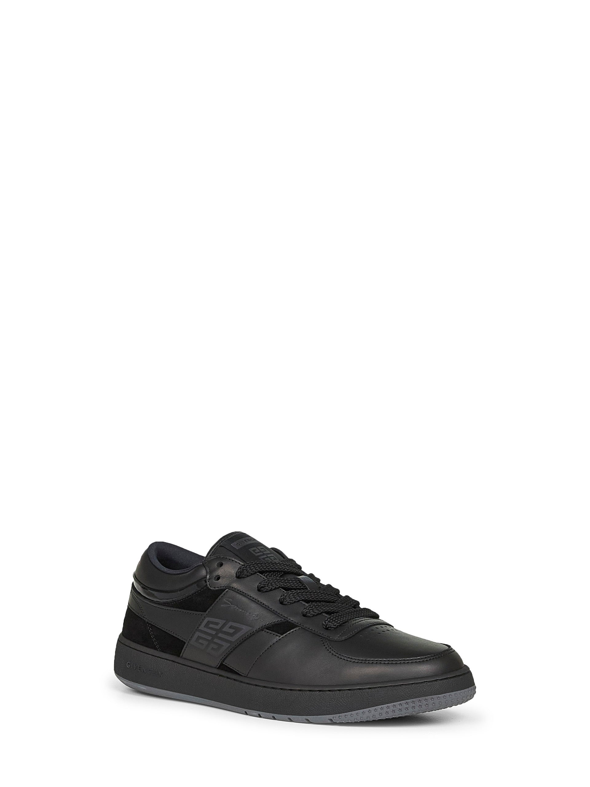 Givenchy Men Black Mixed Leathers G Move Sneakers