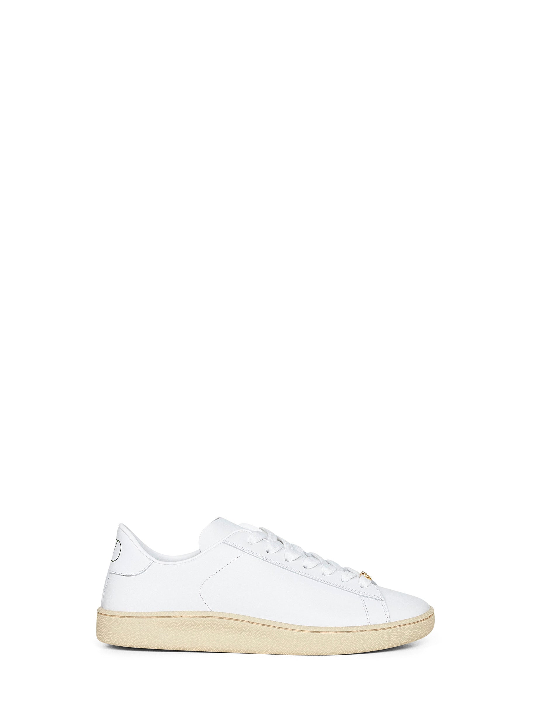 Valentino Garavani Men White Nappa Calfskin Royco Sneakers
